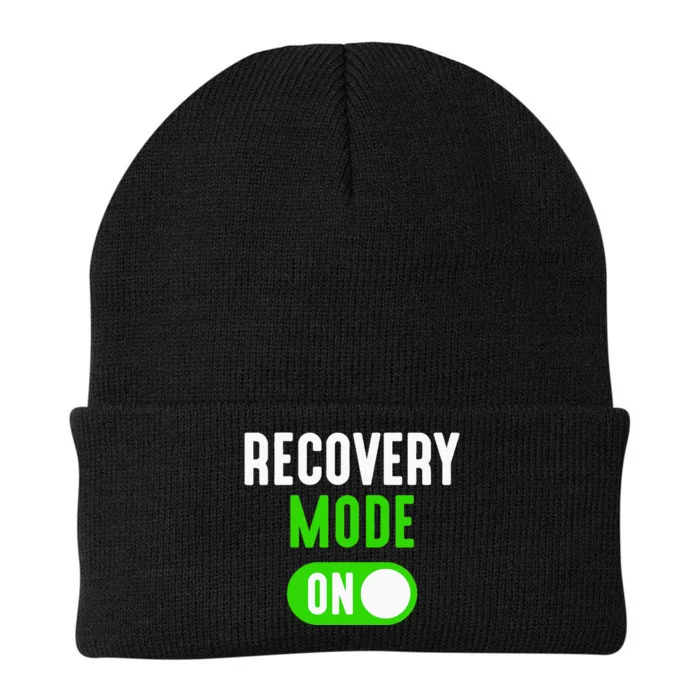 Recovery Mode On Get Well Funny Injury Gift Knit Cap Winter Beanie