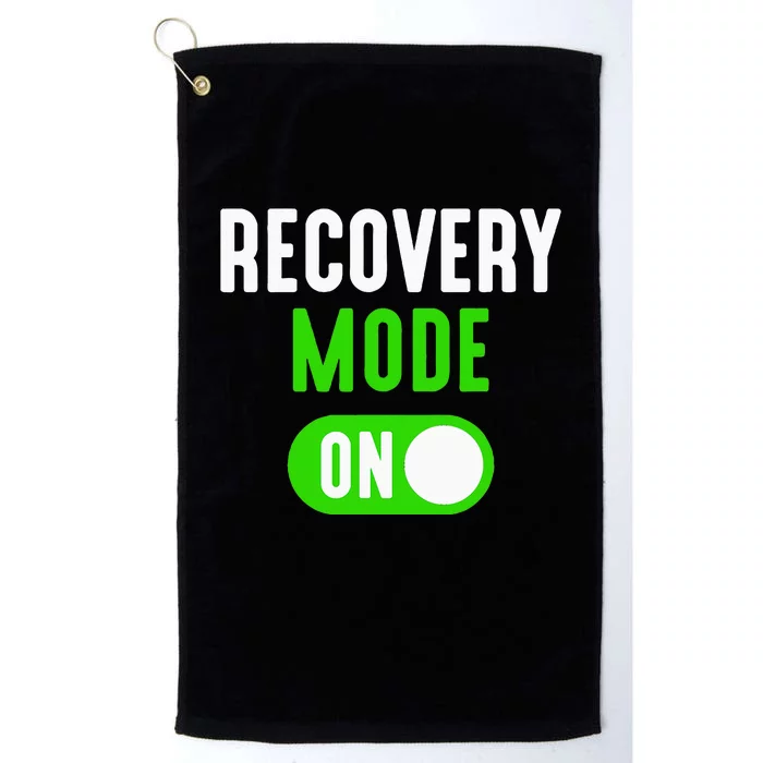 Recovery Mode On Get Well Funny Injury Gift Platinum Collection Golf Towel