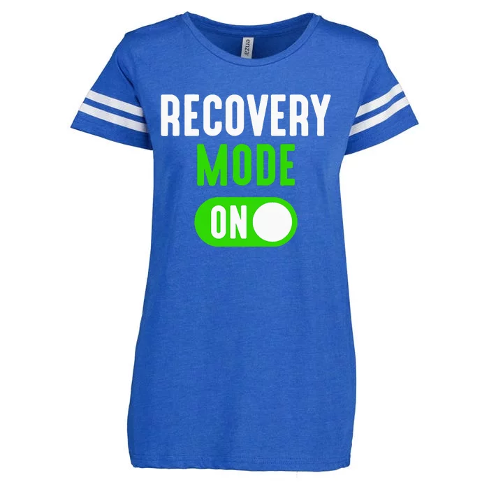 Recovery Mode On Get Well Funny Injury Gift Enza Ladies Jersey Football T-Shirt