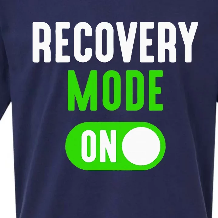 Recovery Mode On Get Well Funny Injury Gift Sueded Cloud Jersey T-Shirt