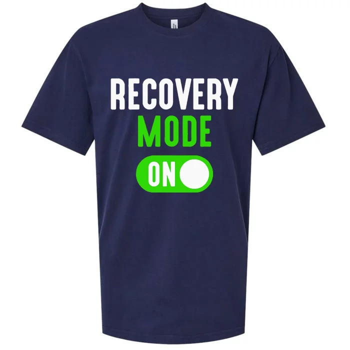 Recovery Mode On Get Well Funny Injury Gift Sueded Cloud Jersey T-Shirt