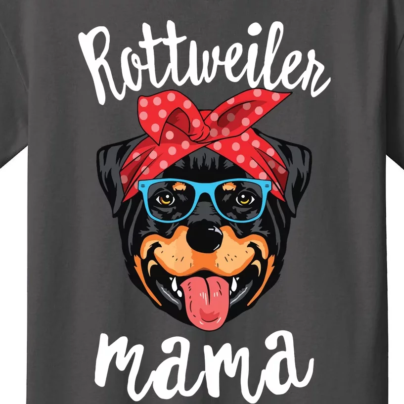 Rottweiler Mama Puppy Mom Dog Mama Lover Gift Kids T-Shirt