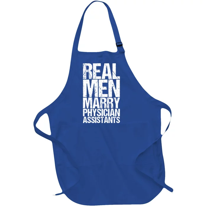 Real Marry Physician Assistants Gift Full-Length Apron With Pocket