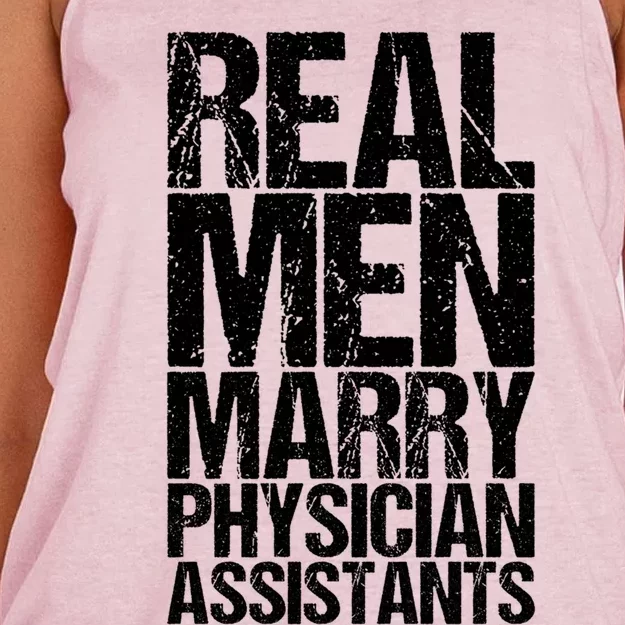 Real Marry Physician Assistants Gift Women's Knotted Racerback Tank