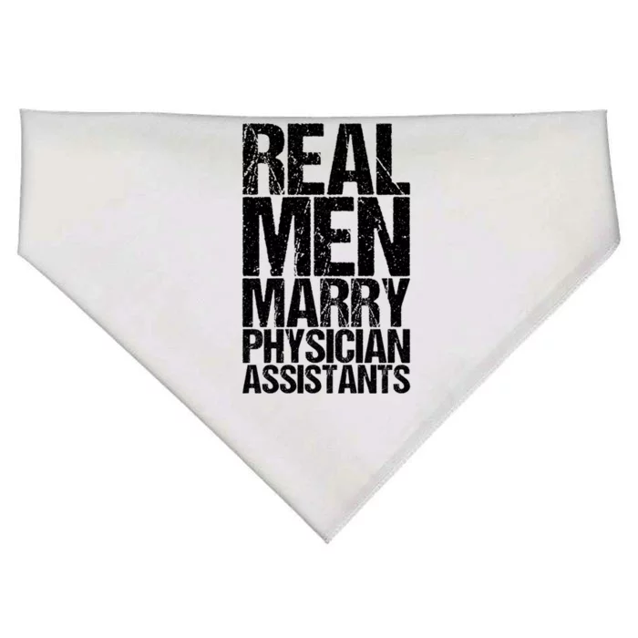 Real Marry Physician Assistants Gift USA-Made Doggie Bandana