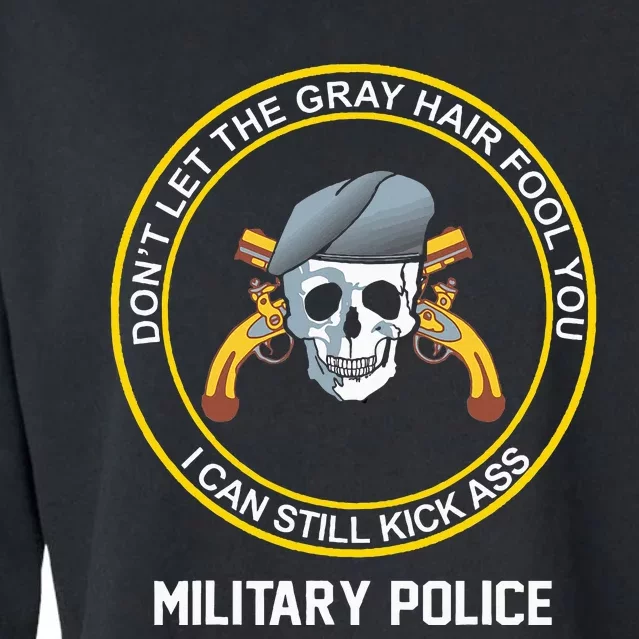 Retired Military Police Cropped Pullover Crew