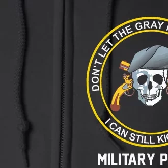 Retired Military Police Full Zip Hoodie