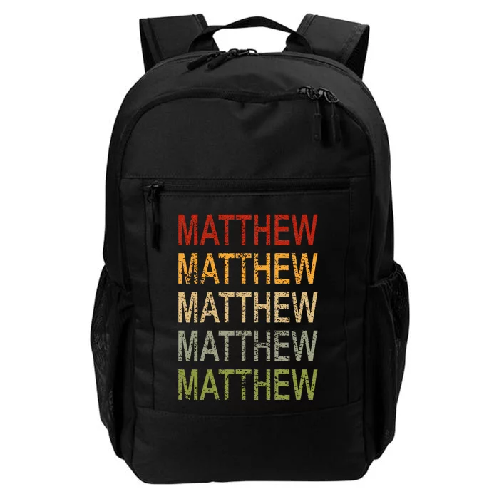 Retro Matthew Personalized Matthew Name Man Matthew Daily Commute Backpack