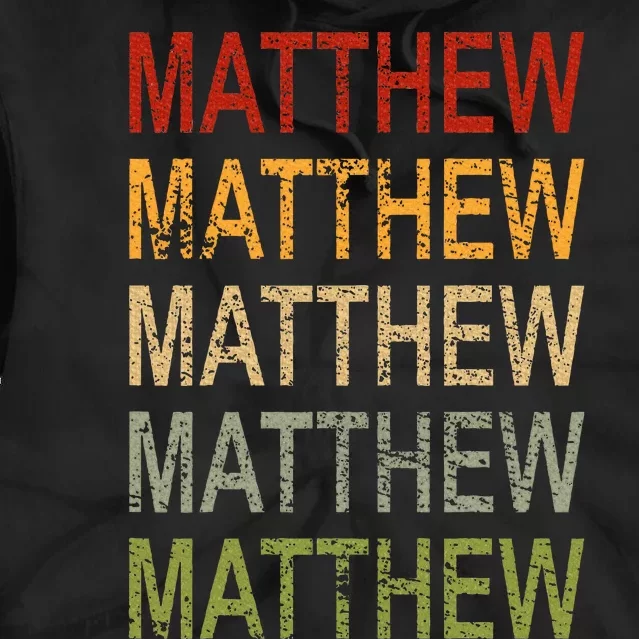 Retro Matthew Personalized Matthew Name Man Matthew Tie Dye Hoodie