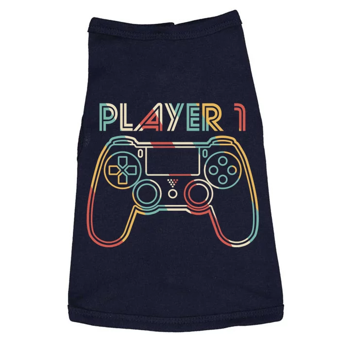 Retro Matching Player 1 Video Gamer Doggie Tank