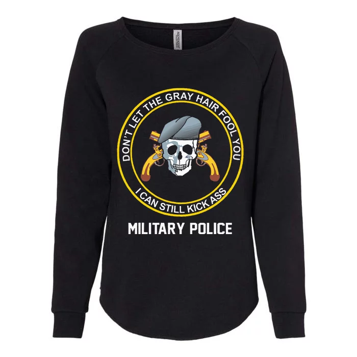 Retired Military Police Funny Old Man Mp Veteran Womens California Wash Sweatshirt