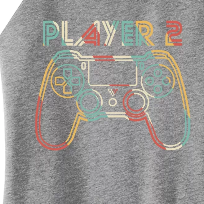 Retro Matching Player 2 Video Gamer Women’s Perfect Tri Rocker Tank