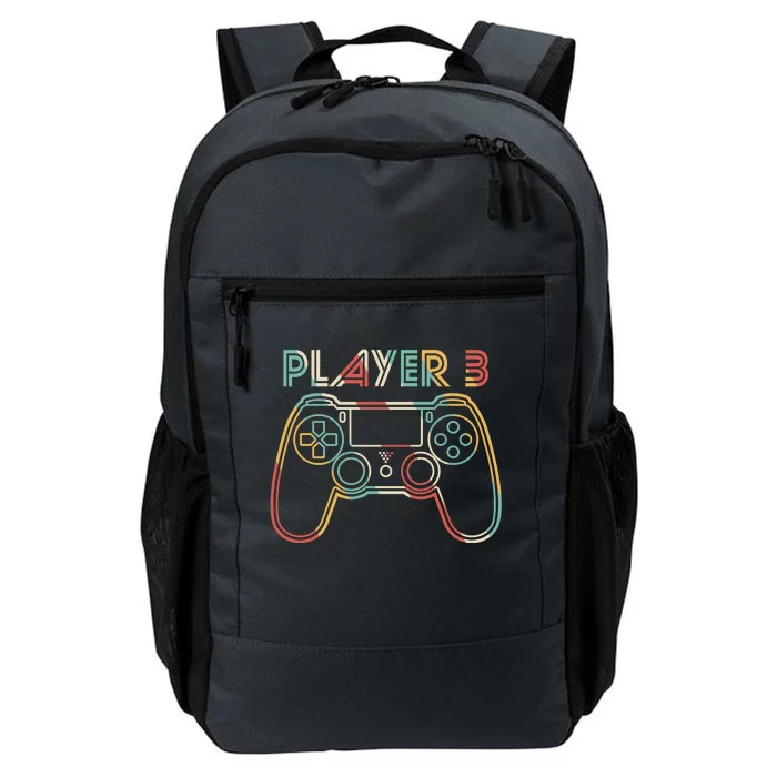 Retro Matching Player 3 Video Gamer Daily Commute Backpack