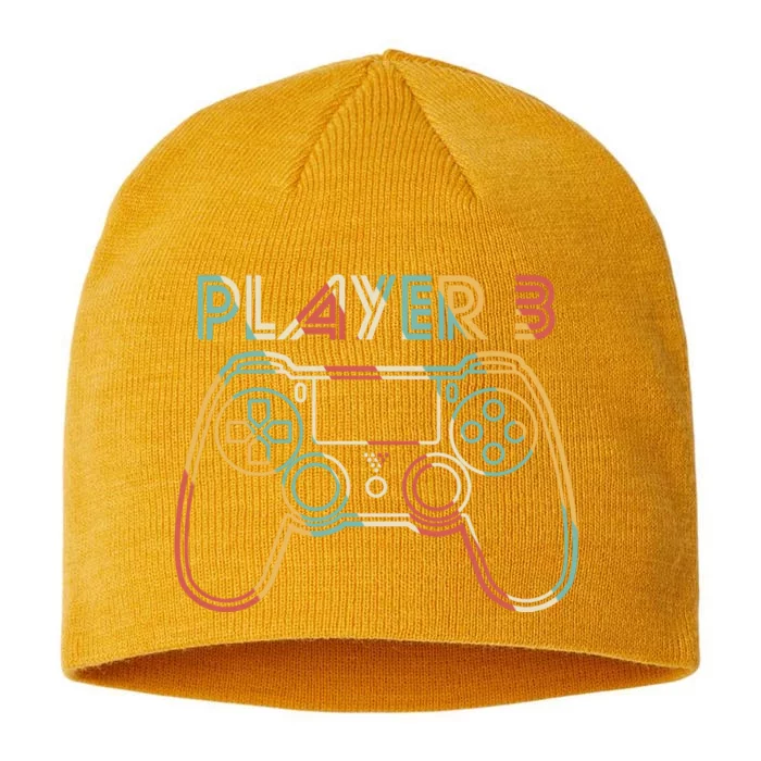 Retro Matching Player 3 Video Gamer 8 1/2in Sustainable Knit Beanie