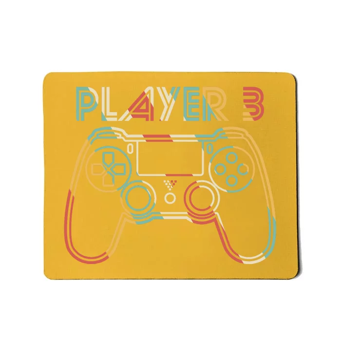 Retro Matching Player 3 Video Gamer Mousepad