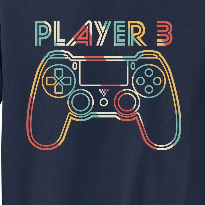 Retro Matching Player 3 Video Gamer Sweatshirt