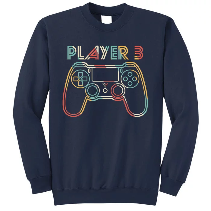 Retro Matching Player 3 Video Gamer Sweatshirt