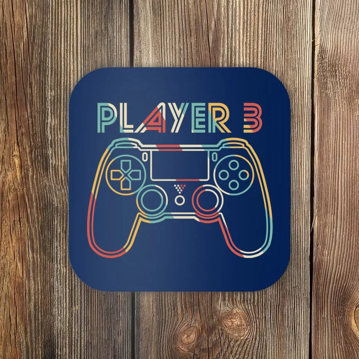 Retro Matching Player 3 Video Gamer Coaster