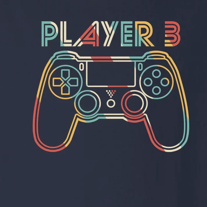 Retro Matching Player 3 Video Gamer Toddler Long Sleeve Shirt