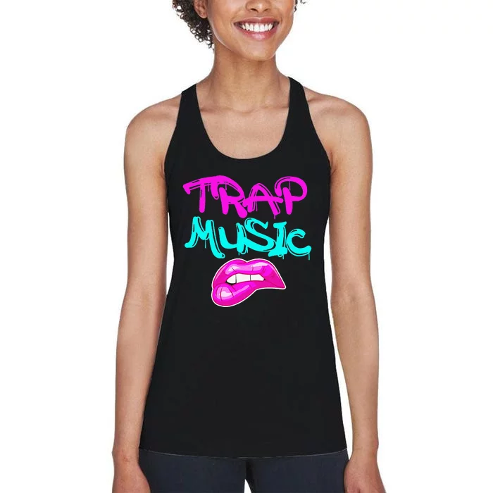 Rap Music Pretty Girls Love Trap Music Women's Racerback Tank