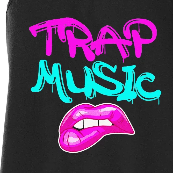 Rap Music Pretty Girls Love Trap Music Women's Racerback Tank