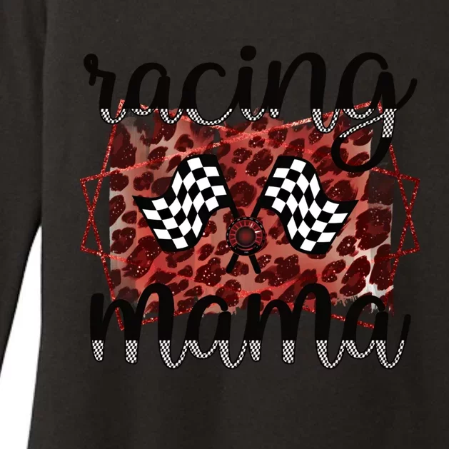 Racing Mama Proud Racing Mom Of A Racer Race Mama Gift Womens CVC Long Sleeve Shirt