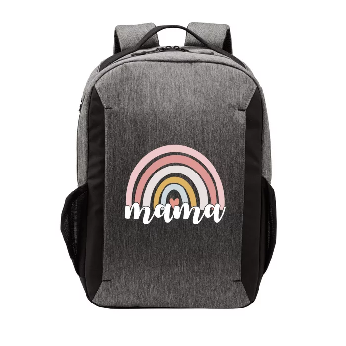 Retro Mama Pink Rainbow Cute Mothers Day Vector Backpack