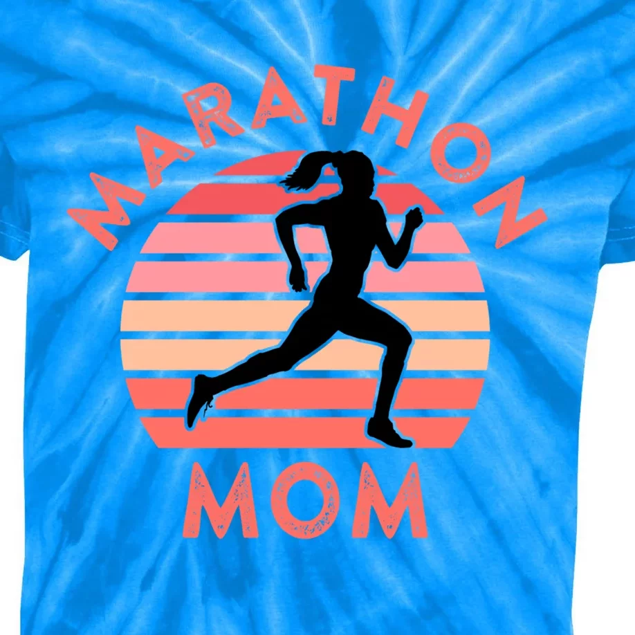 Running Mom Quote Marathon Mom Racing Racer Meme Gift Kids Tie-Dye T-Shirt