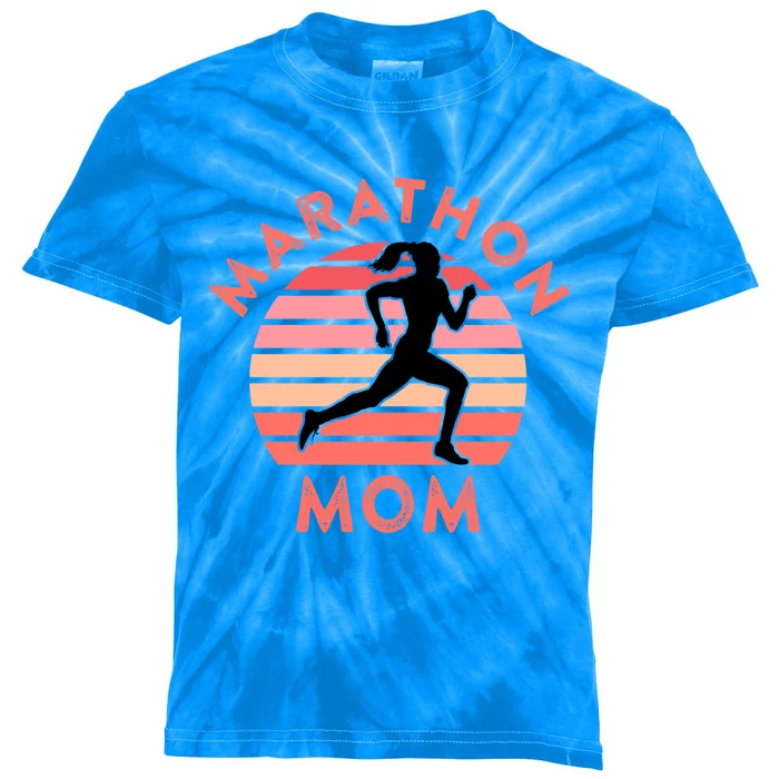 Running Mom Quote Marathon Mom Racing Racer Meme Gift Kids Tie-Dye T-Shirt