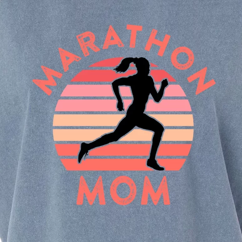 Running Mom Quote Marathon Mom Racing Racer Meme Gift Garment-Dyed Women's Muscle Tee