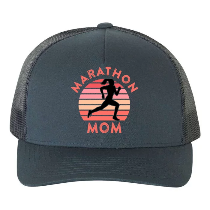 Running Mom Quote Marathon Mom Racing Racer Meme Gift Yupoong Adult 5-Panel Trucker Hat