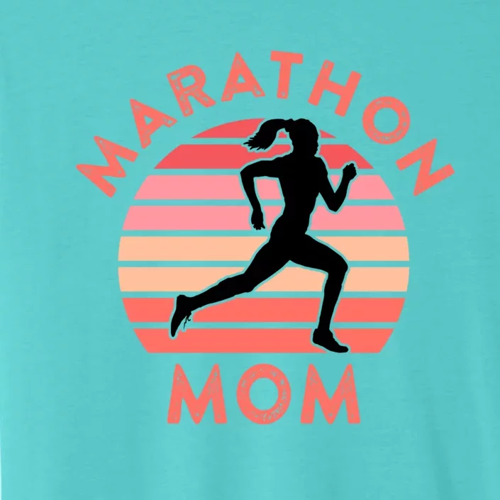 Running Mom Quote Marathon Mom Racing Racer Meme Gift ChromaSoft Performance T-Shirt