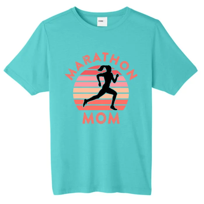 Running Mom Quote Marathon Mom Racing Racer Meme Gift ChromaSoft Performance T-Shirt