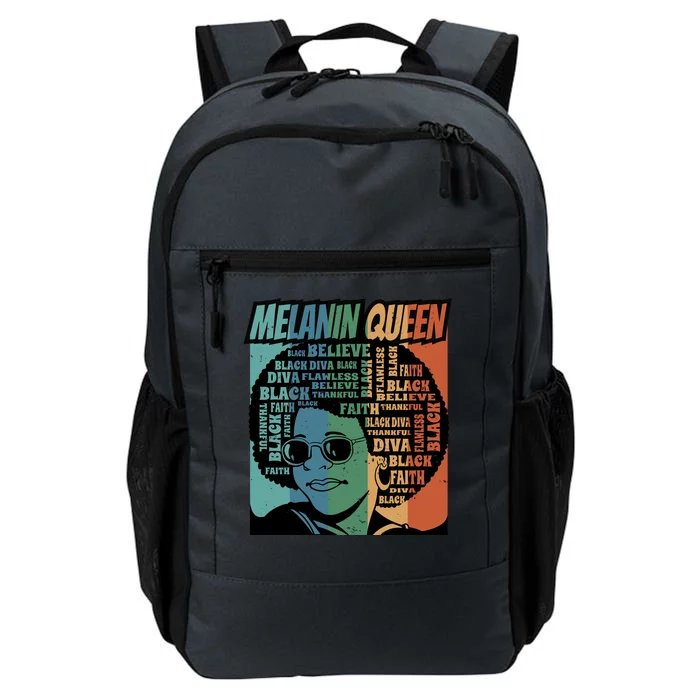 Retro Melanin Queen Quote Daily Commute Backpack