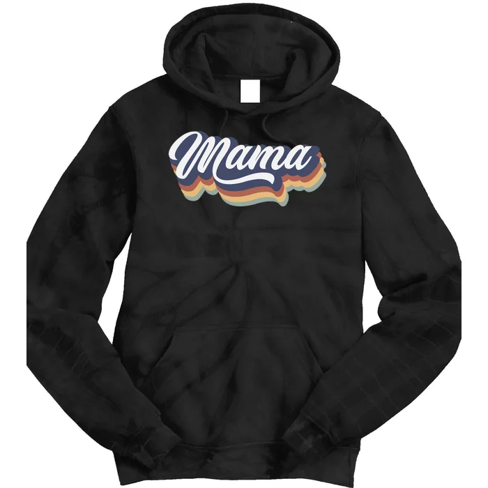 Retro Mama Tie Dye Hoodie