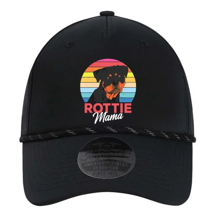 Rottie Mama Rottweiler Dog Mom Funny Mothers Day Gift Performance The Dyno Cap