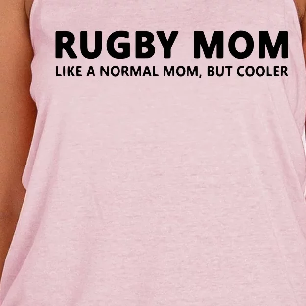 Rugby Mother Rugby Mom Women's Knotted Racerback Tank