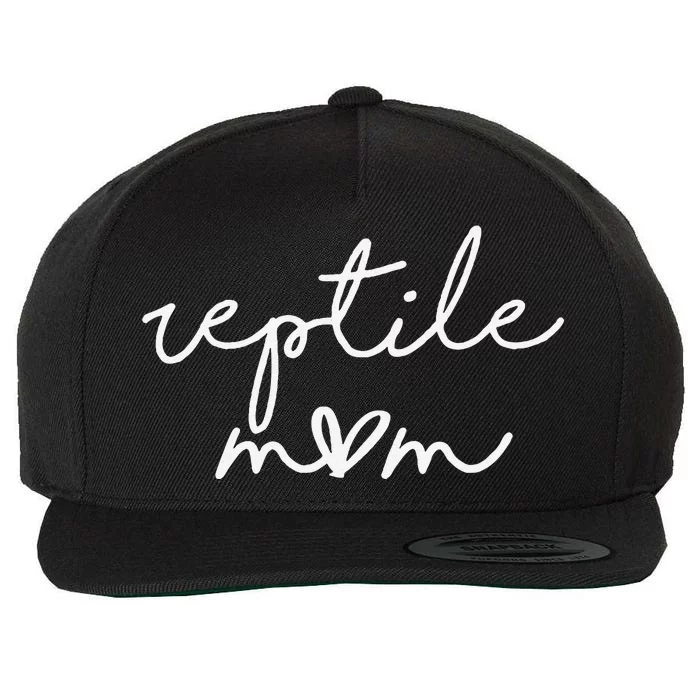 Reptile Mom Wool Snapback Cap