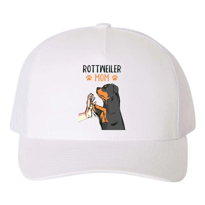 Rottweiler Mom Rottie Dog Mama Funny Mothers Day Yupoong Adult 5-Panel Trucker Hat