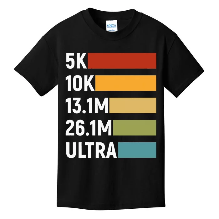 Running Marathon Runner Jogging Kids T-Shirt