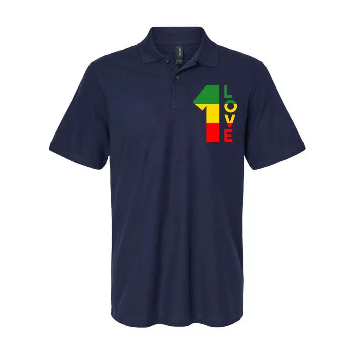 Reggae Music Rastafarian 1 Love Rasta Jamaica Softstyle Adult Sport Polo