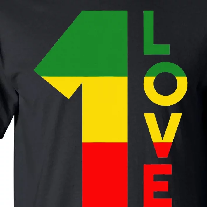 Reggae Music Rastafarian 1 Love Rasta Jamaica Tall T-Shirt