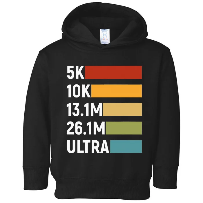 Running Marathon Runner Jogging Toddler Hoodie