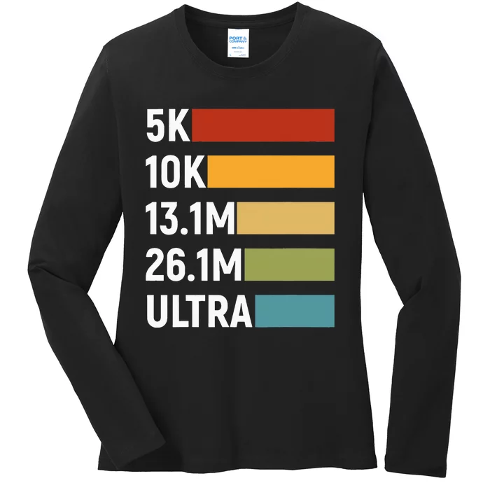 Running Marathon Runner Jogging Ladies Long Sleeve Shirt