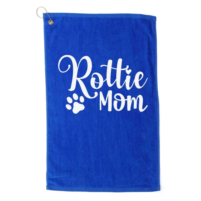 Rottie Mom Rottweiler Dog Funny Rottie Mama Platinum Collection Golf Towel