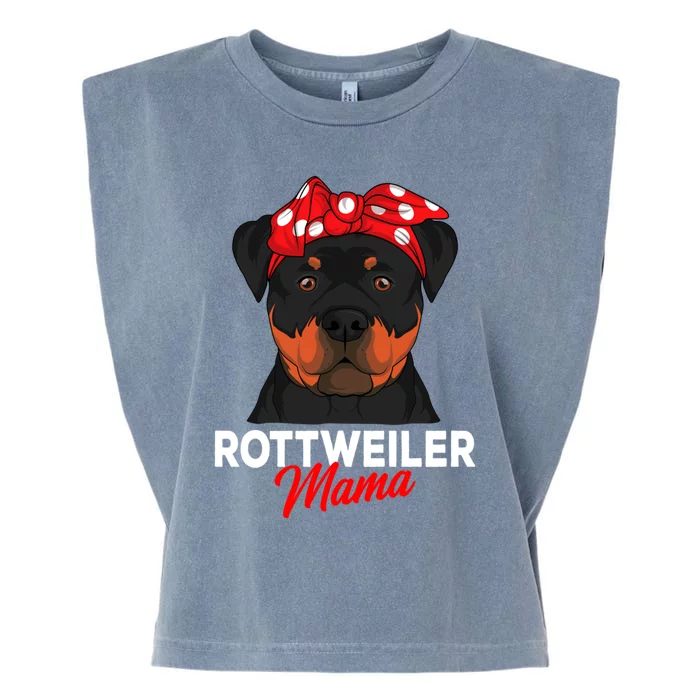 Rottweiler Mama Rottie Dog Mom Funny Mothers Day Gift Garment-Dyed Women's Muscle Tee