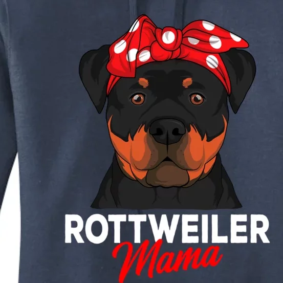 Rottweiler Mama Rottie Dog Mom Funny Mothers Day Gift Women's Pullover Hoodie