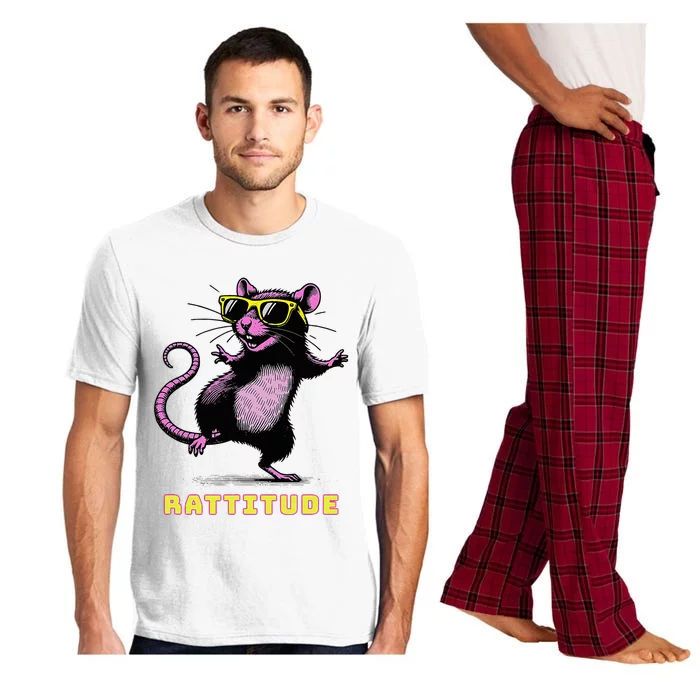 Rat Meme Rattitude Rat Sunglasses Dancing Pajama Set