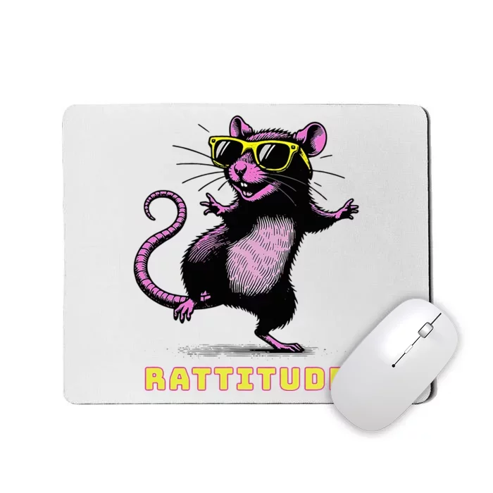 Rat Meme Rattitude Rat Sunglasses Dancing Mousepad