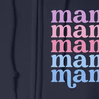 Retro Mama Retro Mom Mommy For Mothers Day Full Zip Hoodie